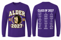 Alder Youth Purple Long Sleeve Shirt