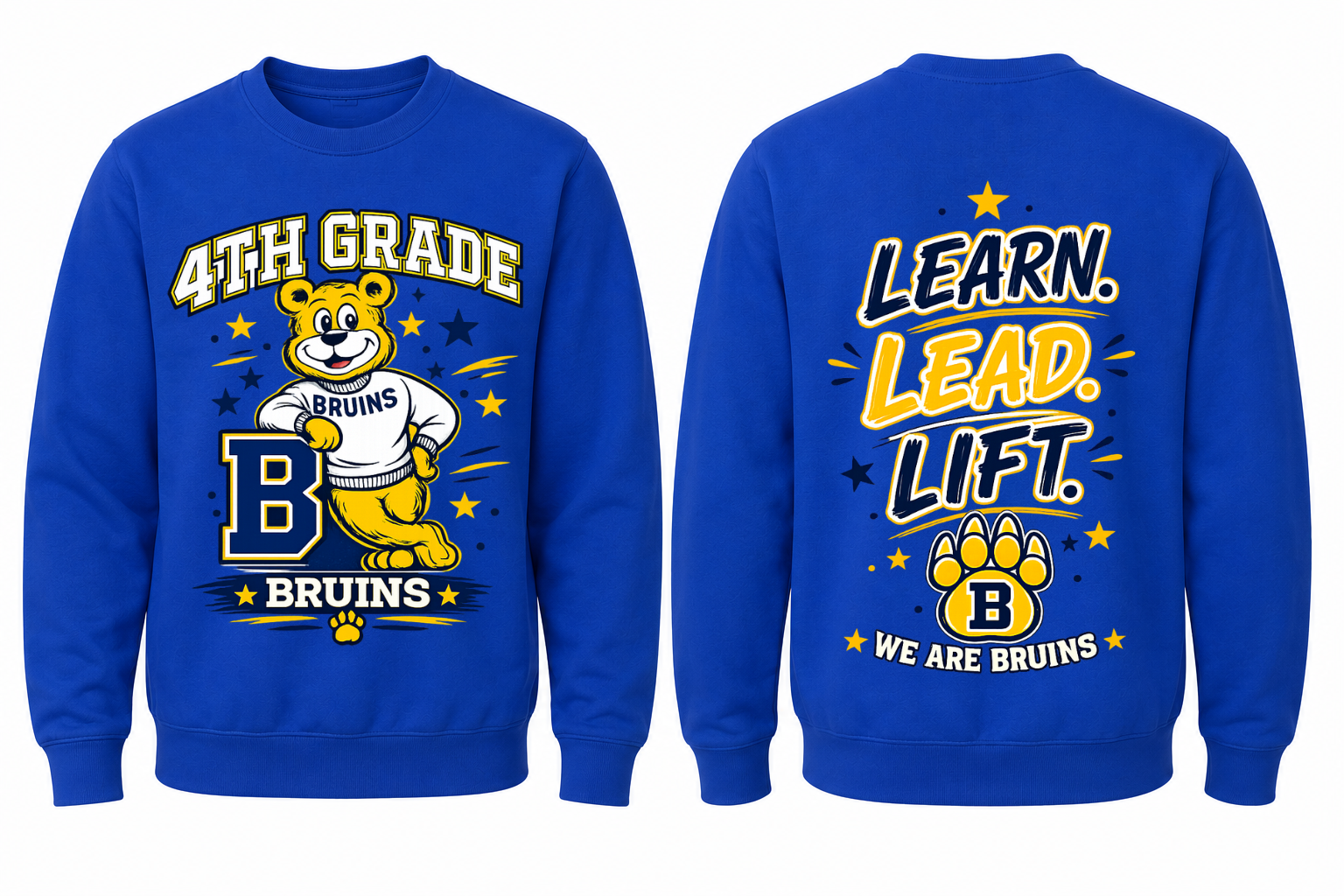Bruins Youth Blue Crewneck Sweatshirt