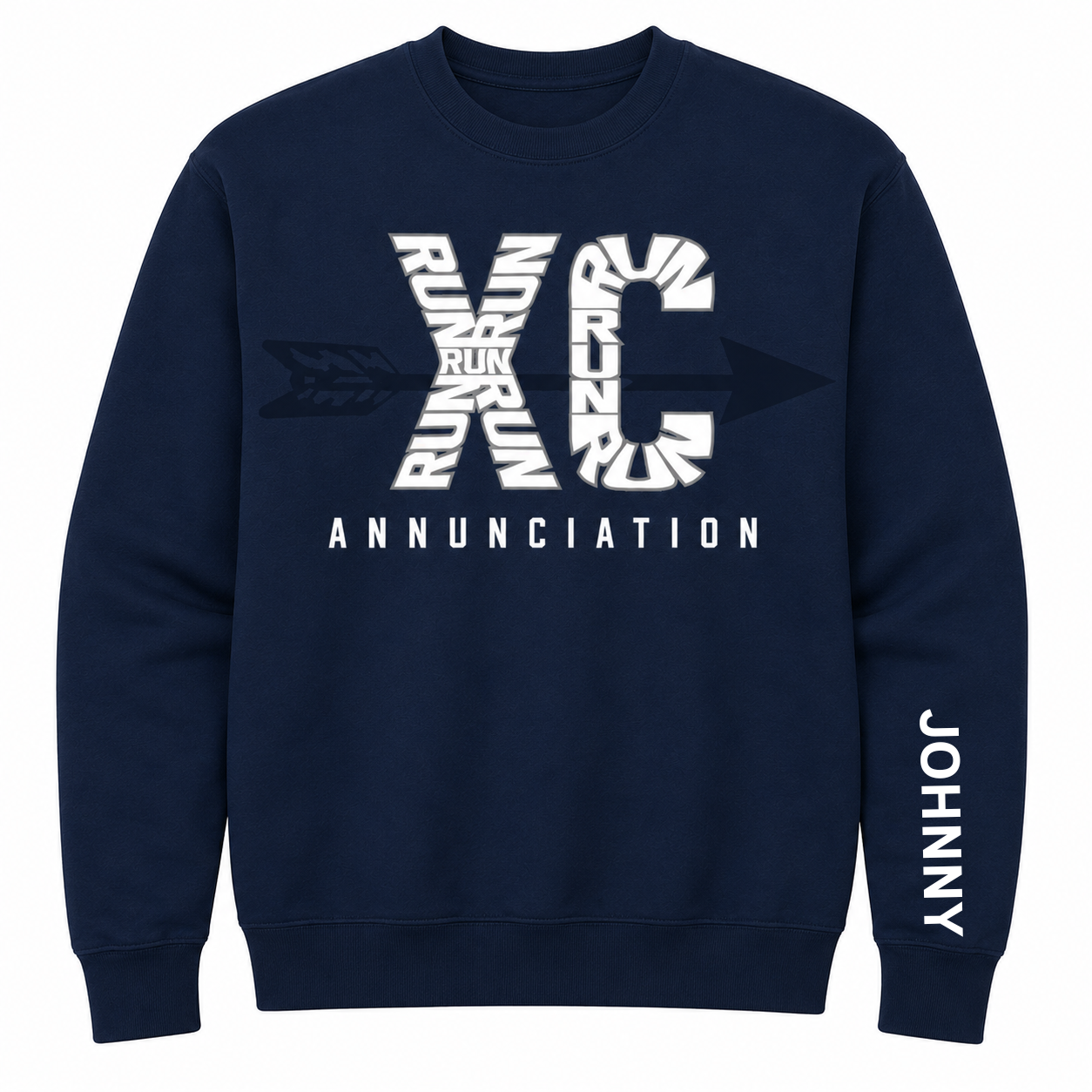 Adult Crewneck Sweatshirt Cross Country