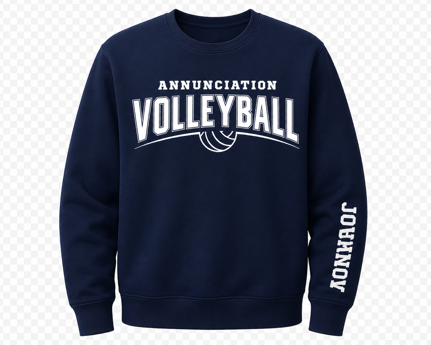 Adult Crewneck Sweatshirt Volleyball