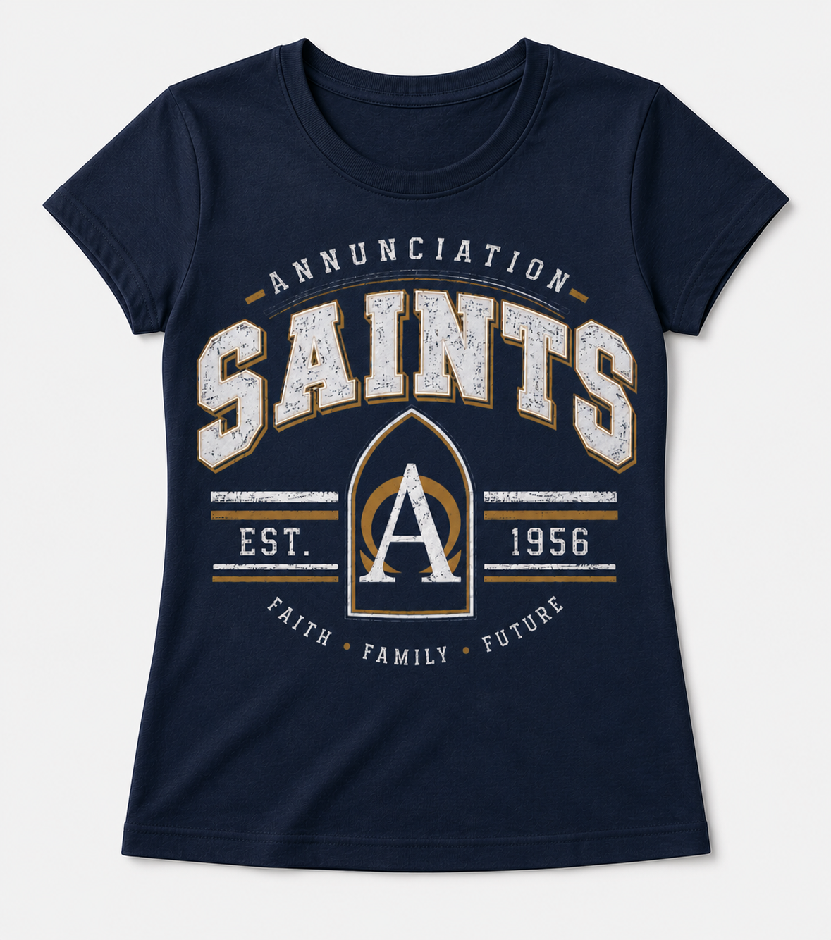 Girls Crewneck T-Shirt (Saints)