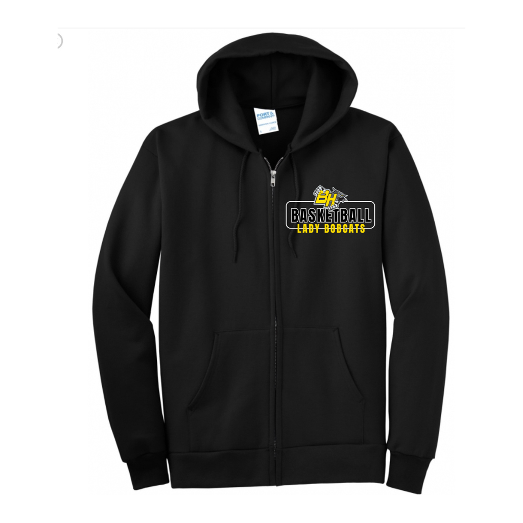 BHA Lady Bobcats Basketball Zip-up Hoodie