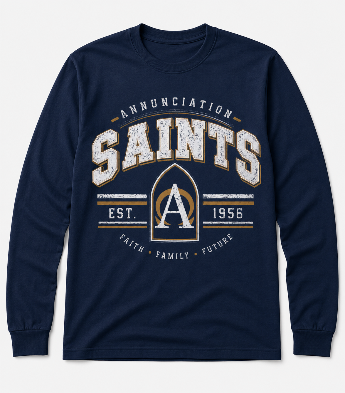 Youth Long Sleeve T-Shirt (Saints)