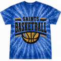 Adult Unisex Navy Blue Tie Dye Tshirt Basketball
