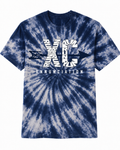 Youth Unisex Blue Tie Dye Tshirt Cross Country