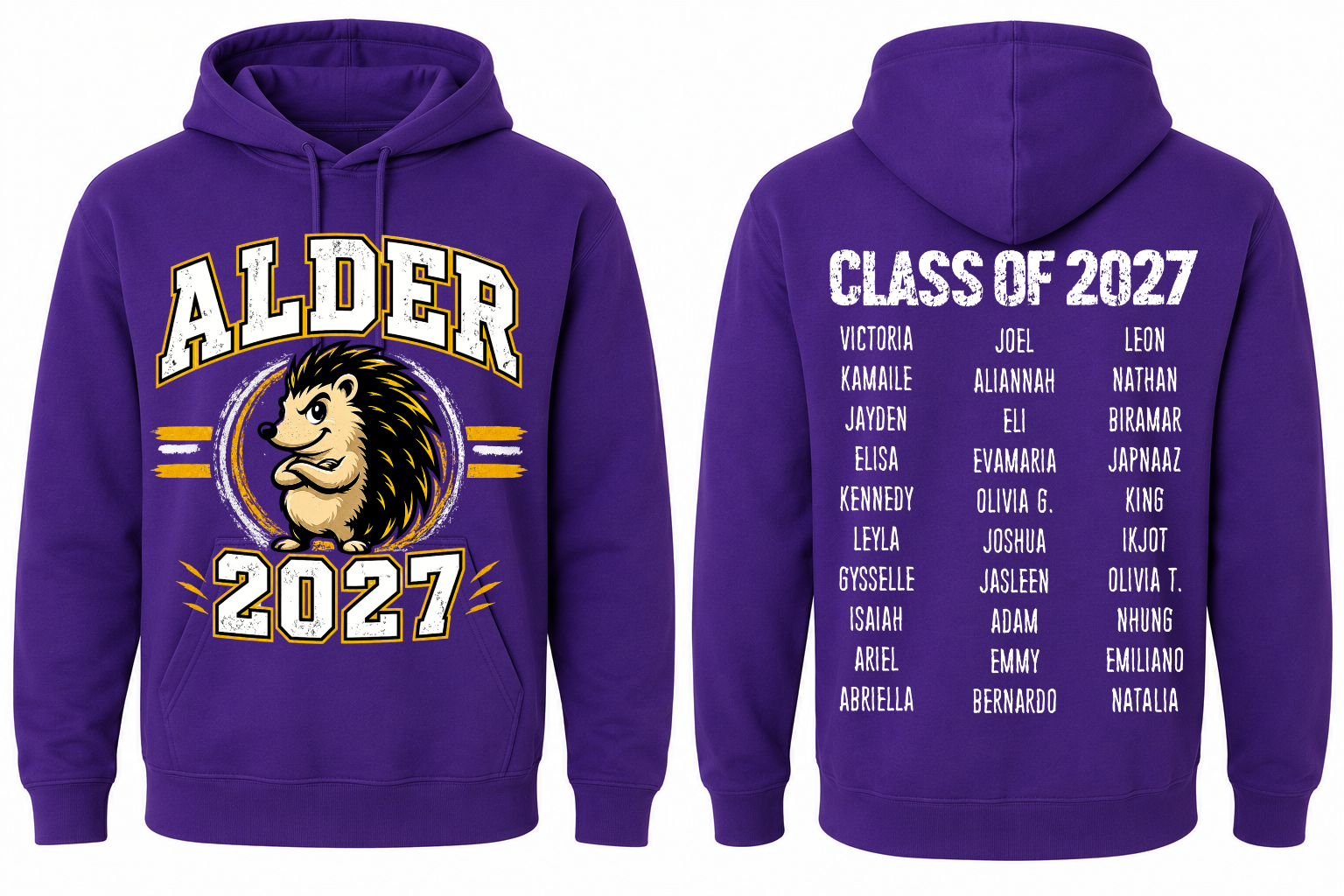 Alder Youth Purple Hoodie