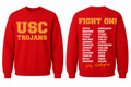 Trojans Red Crewneck Sweatshirt