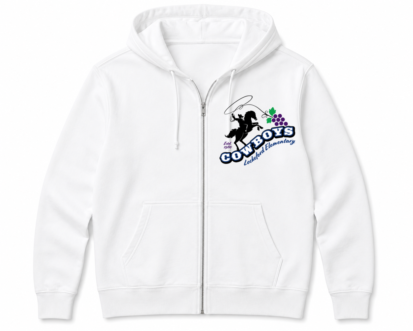 Lockeford Zip Up Original Logo