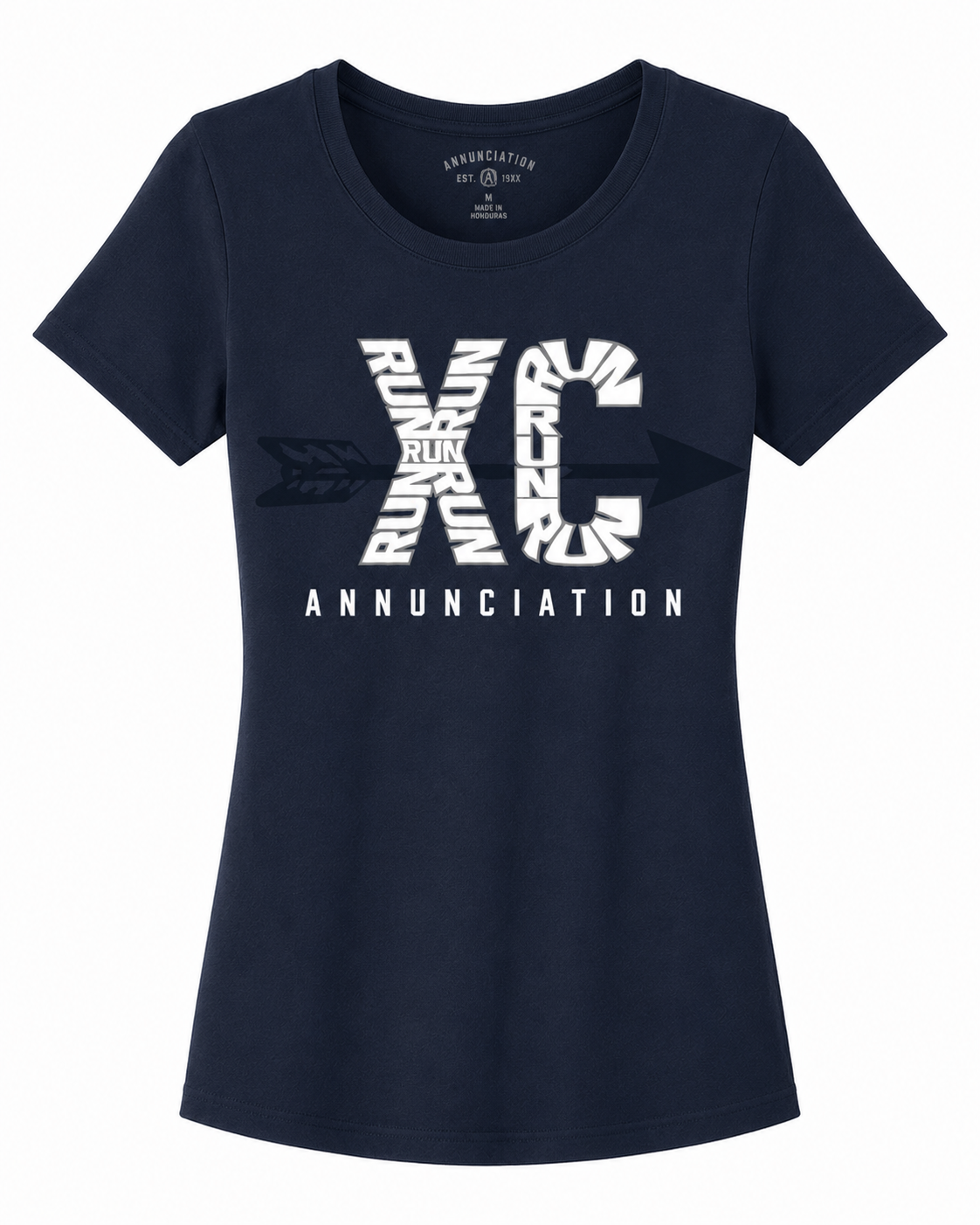 Girls Crewneck T-Shirt Cross Country